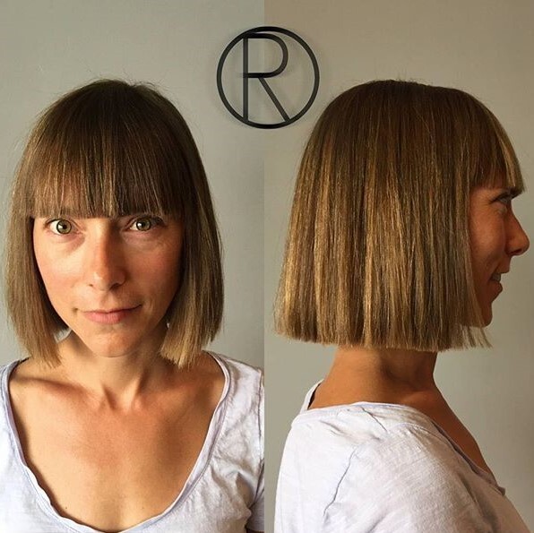 ستايل شعر ال blunt bob 16