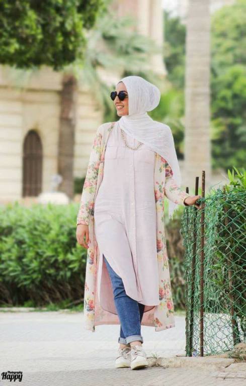ستايلات محجبات للبنات اللي جسمهم صغير 22