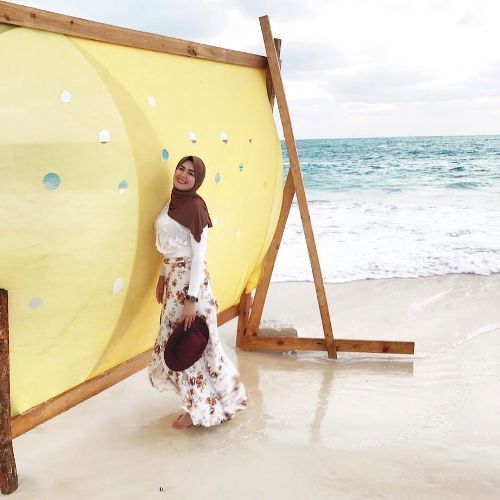 beach outfit hijab style 1