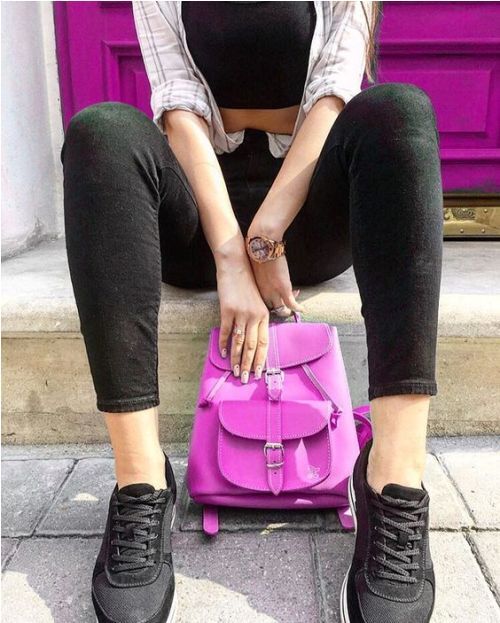 hot pink grafea backpack
