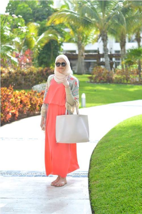 kimono with dress beach style 1