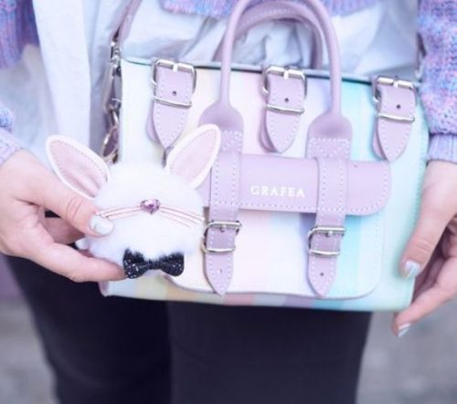 pastel grafea shoulder bag