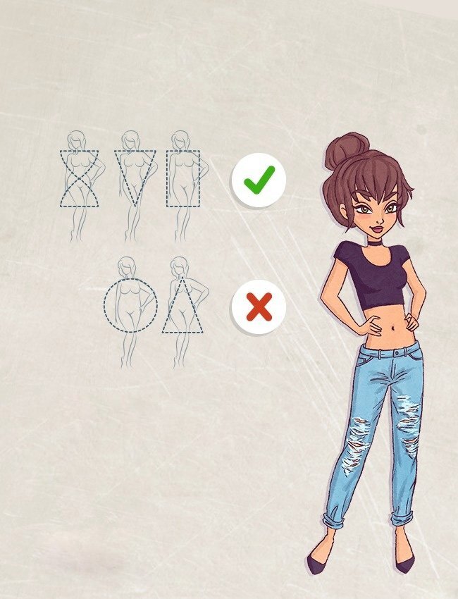البنطلون الجينز المناسب حسب شكل جسمك 4