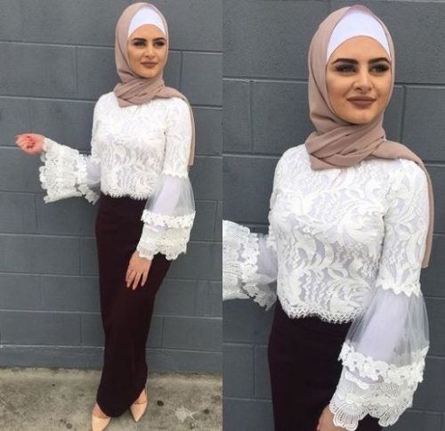 ازاي تلبسي ال pencil skirt مع الحجاب 10