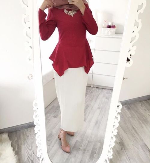 ازاي تلبسي ال pencil skirt مع الحجاب 12