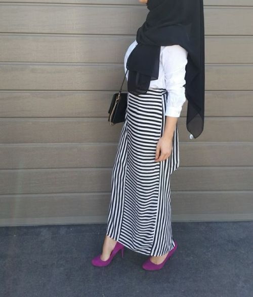 ازاي تلبسي ال pencil skirt مع الحجاب 18