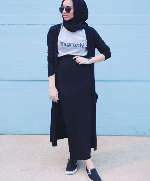 ازاي تلبسي ال pencil skirt مع الحجاب 3