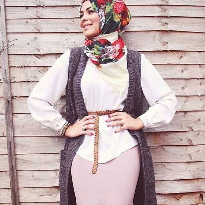 ازاي تلبسي ال pencil skirt مع الحجاب 40