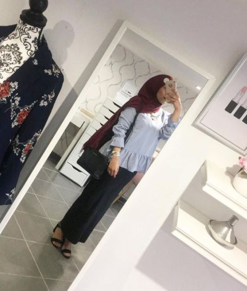 ازاي تلبسي ال pencil skirt مع الحجاب 8