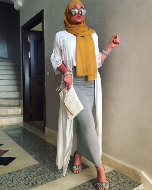 الكيمونو الشيفون مع الحجاب 16
