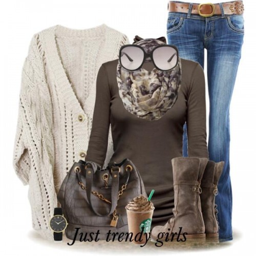 cardigan knitted outfit