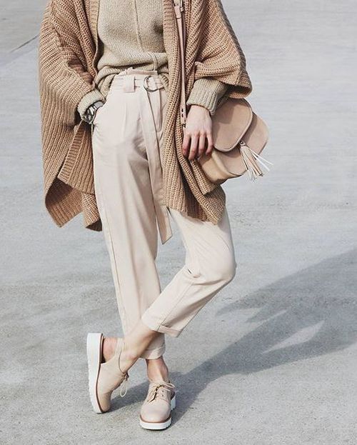 neutral beige cardigan
