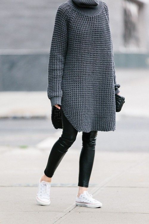oversized grey sweater