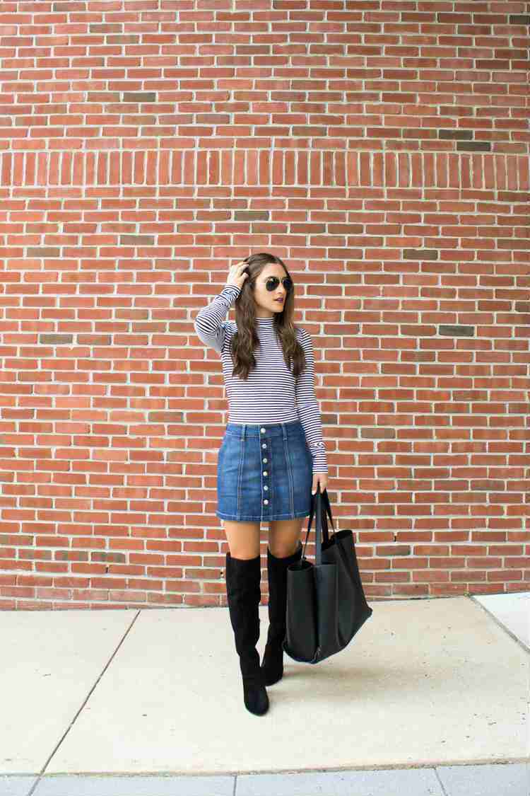 skirt fall outfit 1