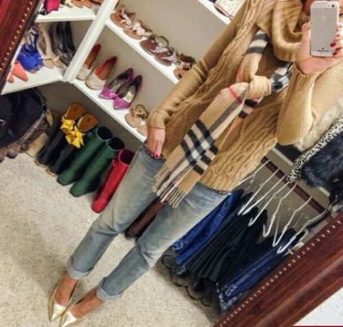 tan knit sweater