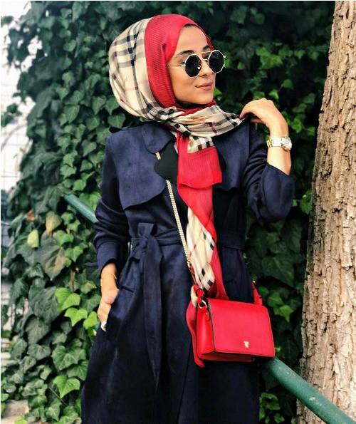 trench coat with hijab
