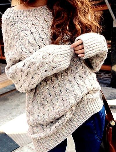 ازاي تلبسي البلوفر الواسع ال Oversized sweater 3