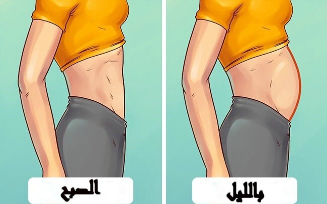 انواع من البطن مش بسبب زيادة الوزن 5