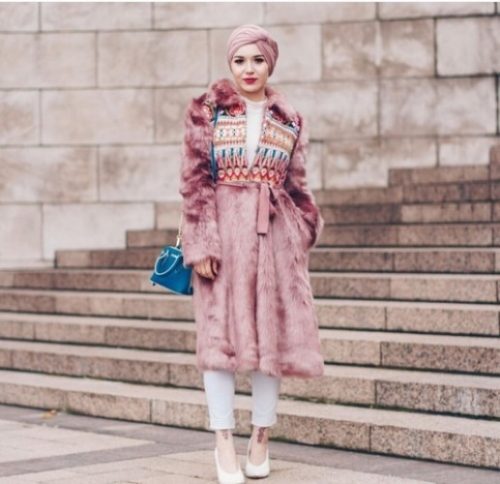 pink coat with hijab 1 1