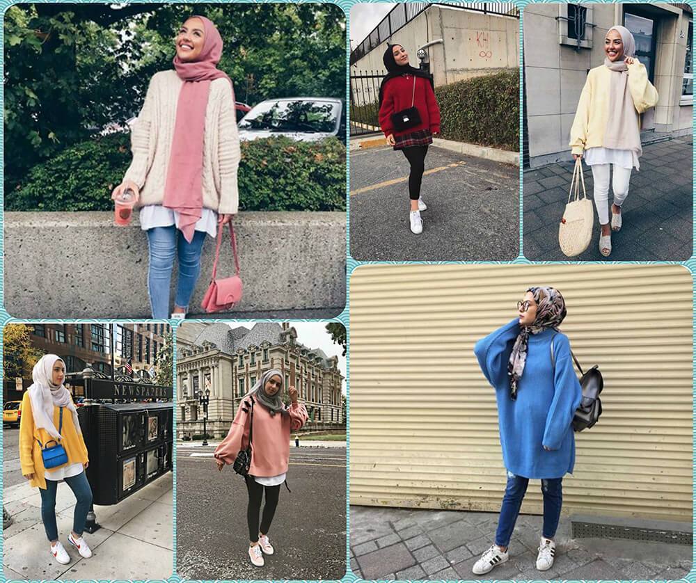 ازاي تلبسي ال Hoddies وال Oversized Sweater مع الحجاب