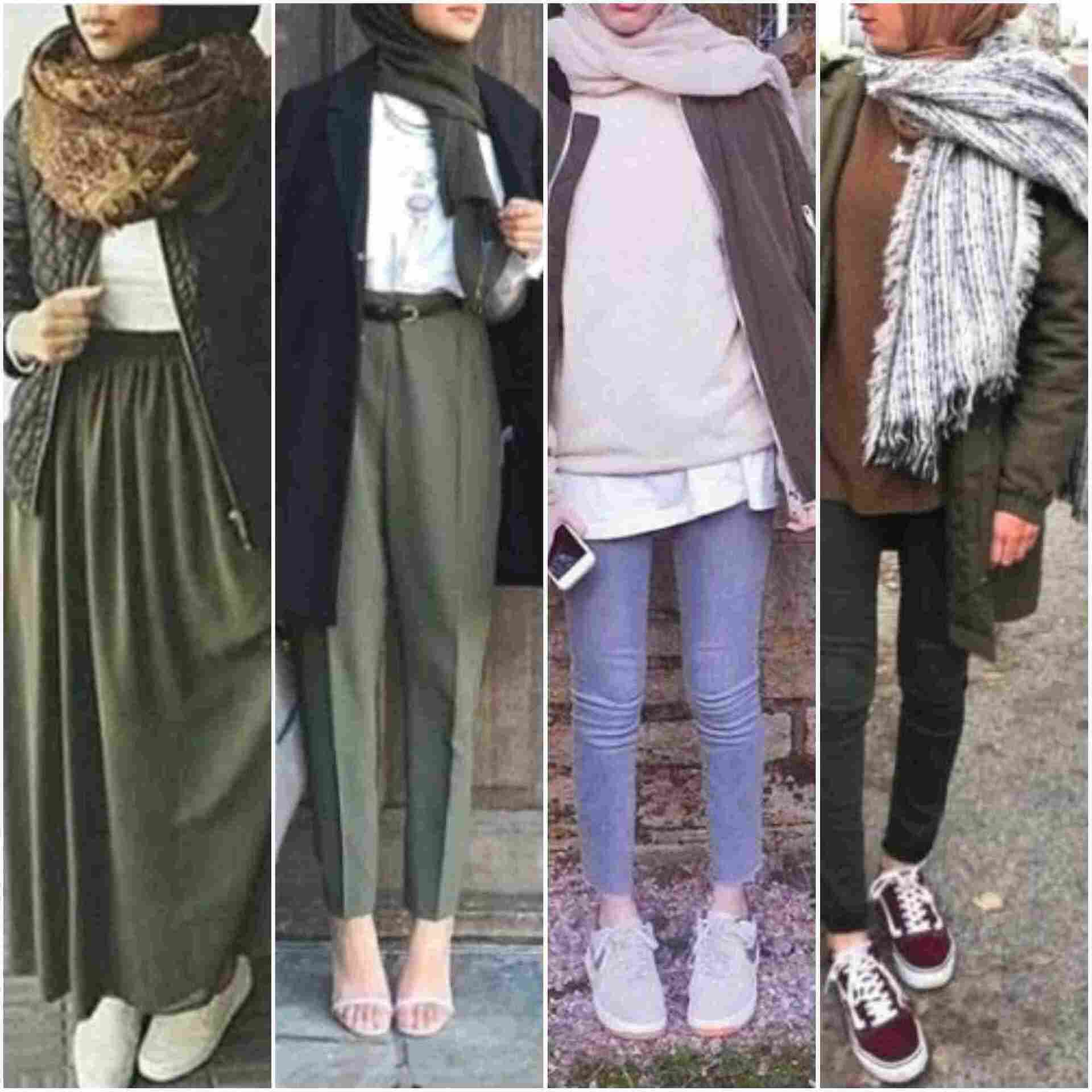 olive green مع الحجاب
