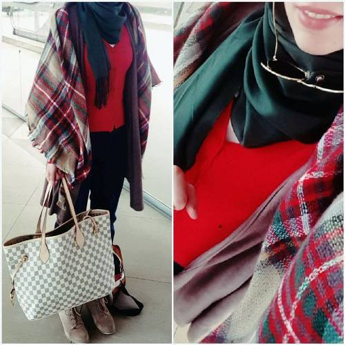 ازاي تلبسي البونشو مع الحجاب 5