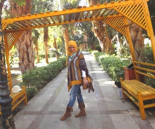 ازاي تلبسي البونشو مع الحجاب 1