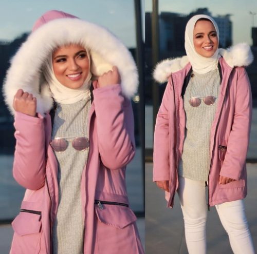 افكار ستريت ستايل شتوي للمحجبات 5