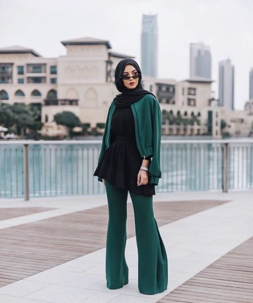 افكار ستريت ستايل شتوي للمحجبات 14