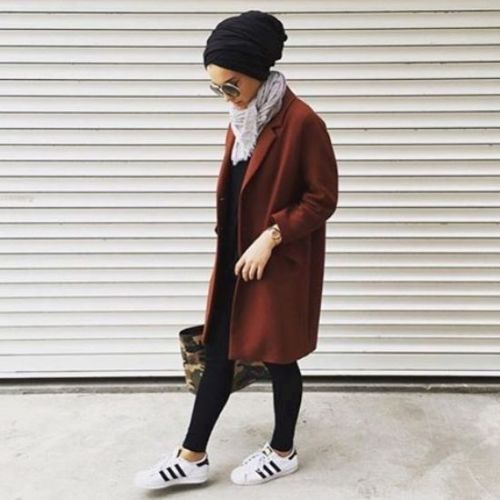 افكار ستريت ستايل شتوي للمحجبات 18