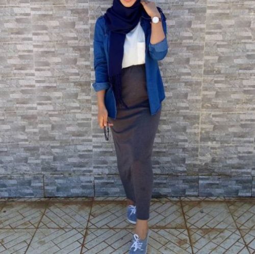 افكار ستريت ستايل شتوي للمحجبات 4