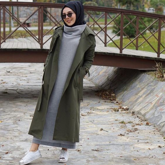 افكار ستريت ستايل شتوي للمحجبات 24