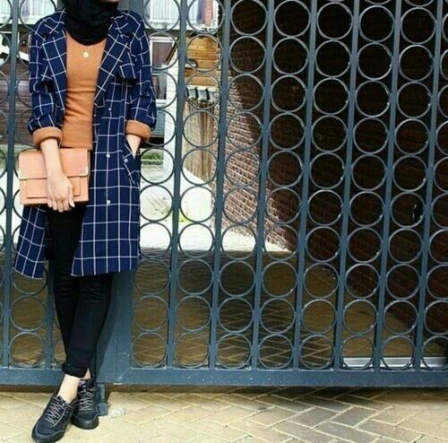 افكار ستريت ستايل شتوي للمحجبات 27