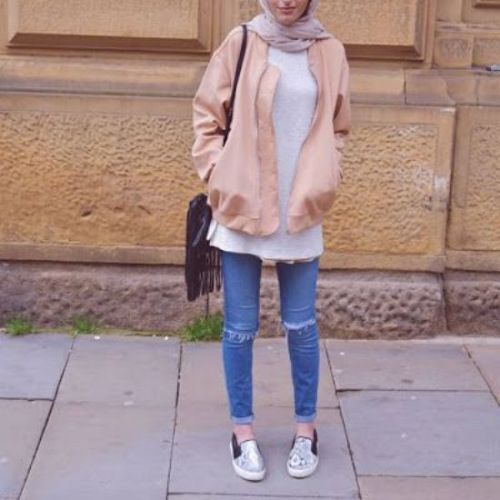 افكار ستريت ستايل شتوي للمحجبات 31