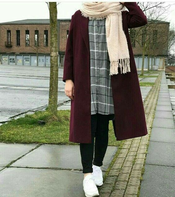 افكار ستريت ستايل شتوي للمحجبات 32