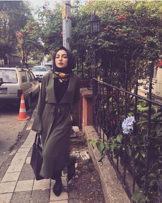 افكار ستريت ستايل شتوي للمحجبات 37