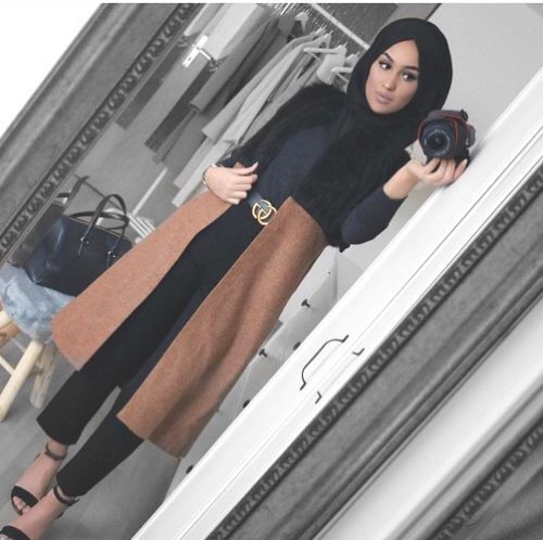 افكار ستريت ستايل شتوي للمحجبات 2