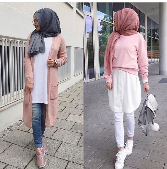 افكار ستريت ستايل شتوي للمحجبات 41