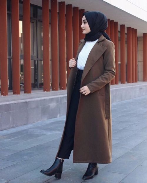 افكار ستريت ستايل شتوي للمحجبات 8