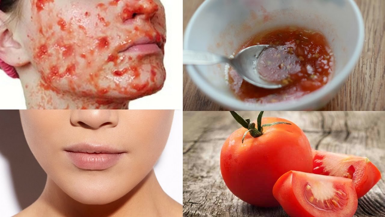 ماسكات طبيعية بالطماطم 2