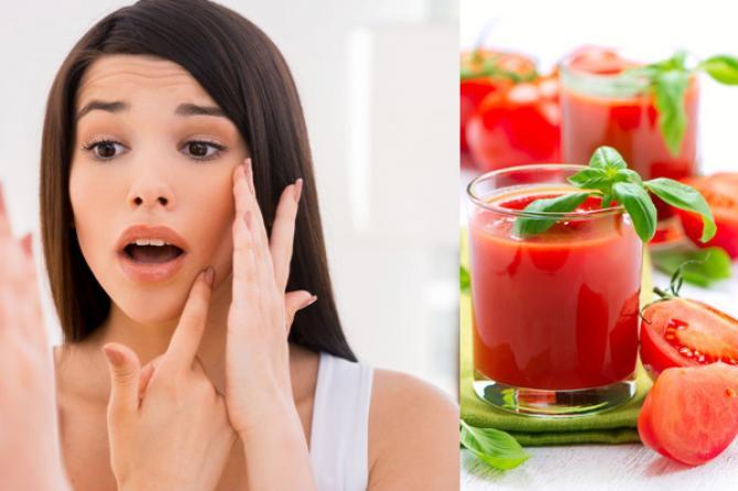 ماسكات طبيعية بالطماطم 8