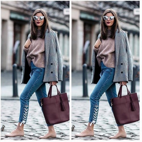 موضة البالطو والبليزر المربعات 5