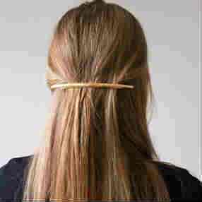 GOLD BAR HAIR CLIP