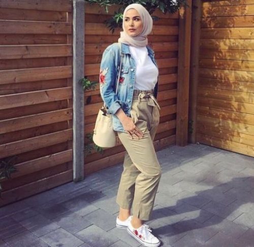 dressy pants مع الحجاب 11