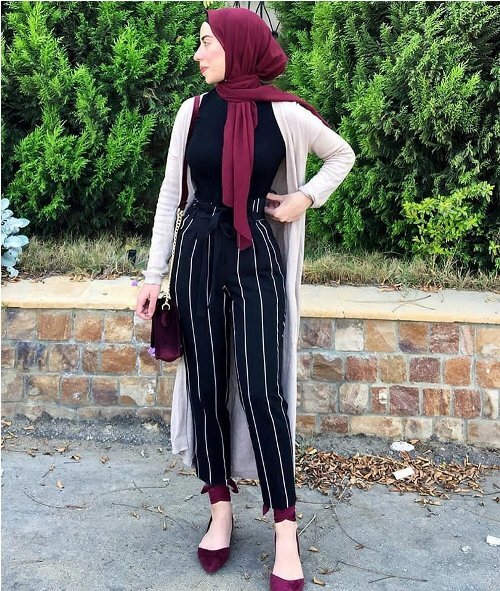 dressy pants مع الحجاب 13
