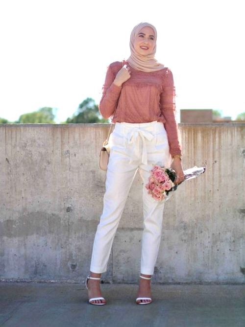 dressy pants مع الحجاب 15