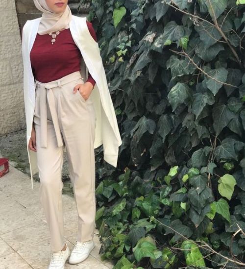 dressy pants مع الحجاب 4