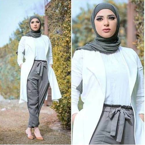 dressy pants مع الحجاب 5