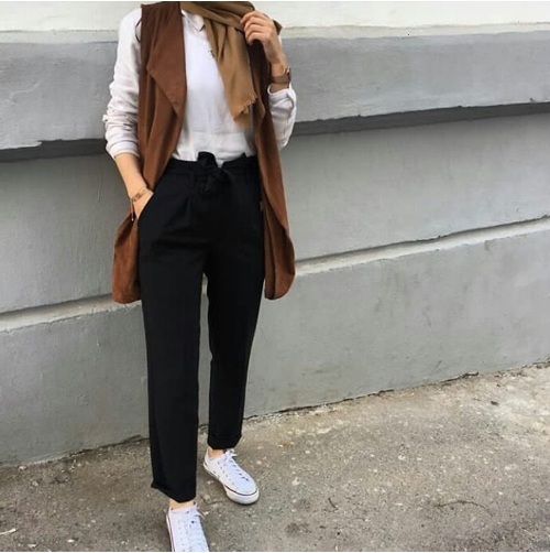 dressy pants مع الحجاب 6