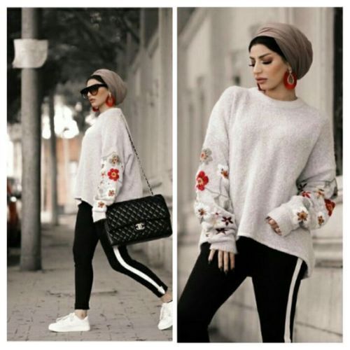 ستايلات كاجوال وسبورتي للمحجبات 10